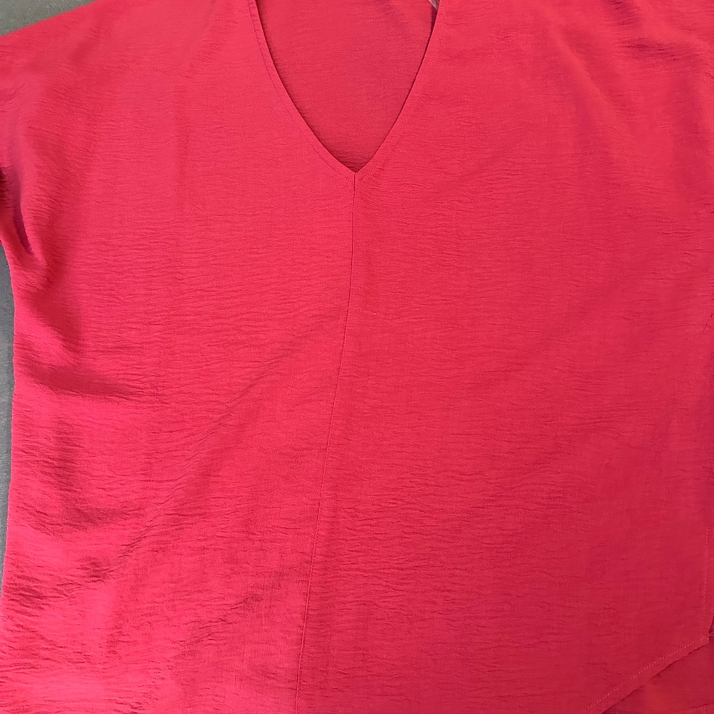 Staccato Coral V-Neck Top